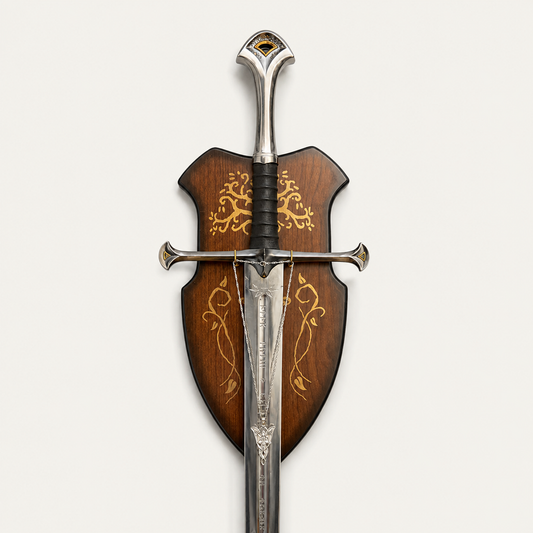 Lord of the Rings Anduril Narsil Sword Replica with Scabbard and Wall Mount